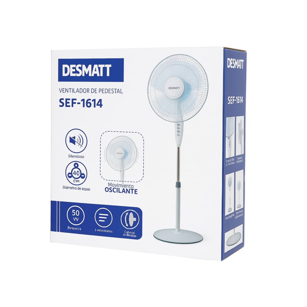 Ventilador de pedestal Desmatt SEF-1614 - Miniatura 2