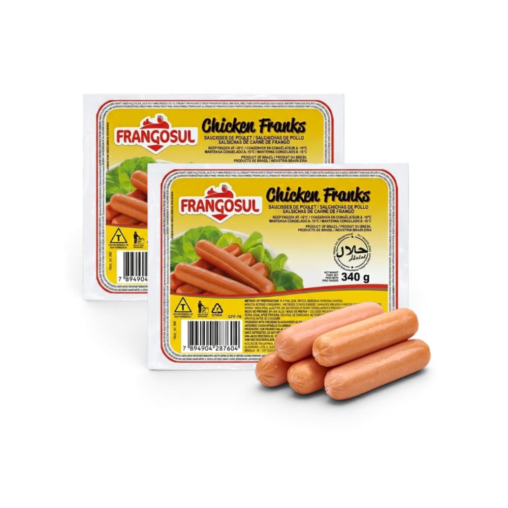 Salchicha de pollo Frangosul ( 2 x 340 g / 12 oz) - Imagen 1