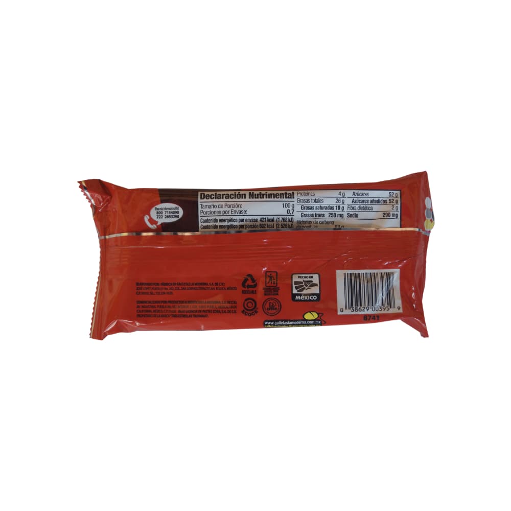 Galletas sándwich con relleno sabor a chocolate Mega Troyanas Tres Estrellas (70 g / 2.47 oz) - Miniatura 2