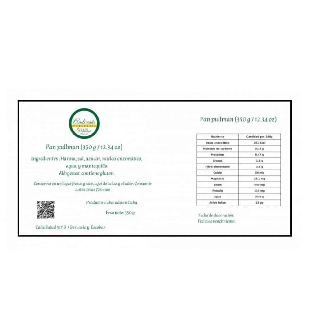 Pan pullman (350 g / 12.34 oz) - Miniatura 3