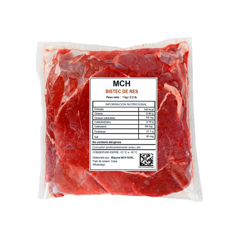 Bistec de res MCH (4 x 1 kg / 2.2 lb) - Miniatura 4