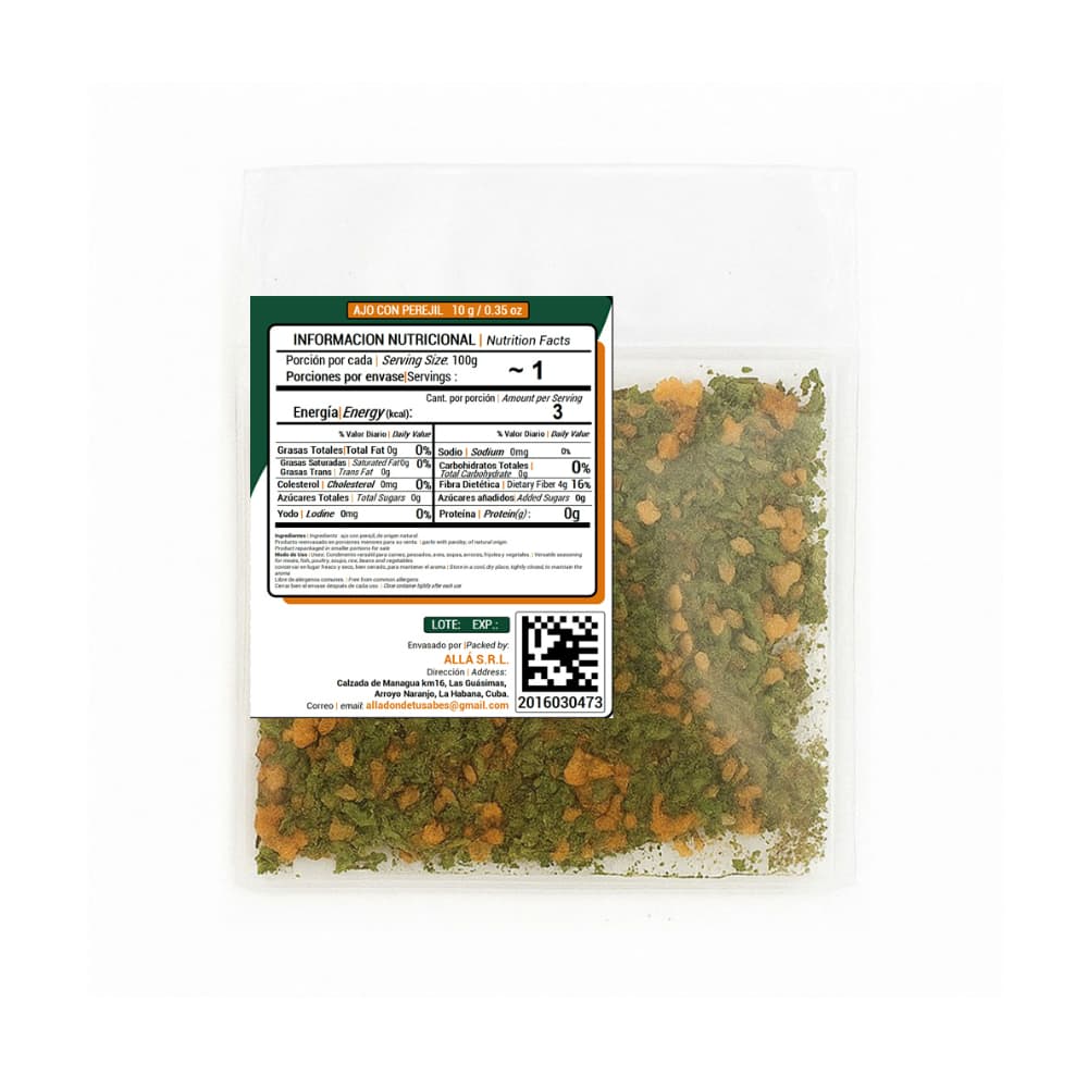 Ajo con perejil ALLÁ (10 g) - Miniatura 3