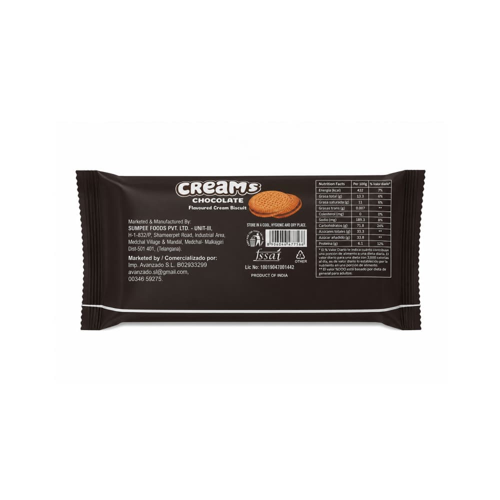 Galletas rellenas con crema sabor a chocolate Creamy Pepe (10 x 35 g / 1.23 oz) - Miniatura 3