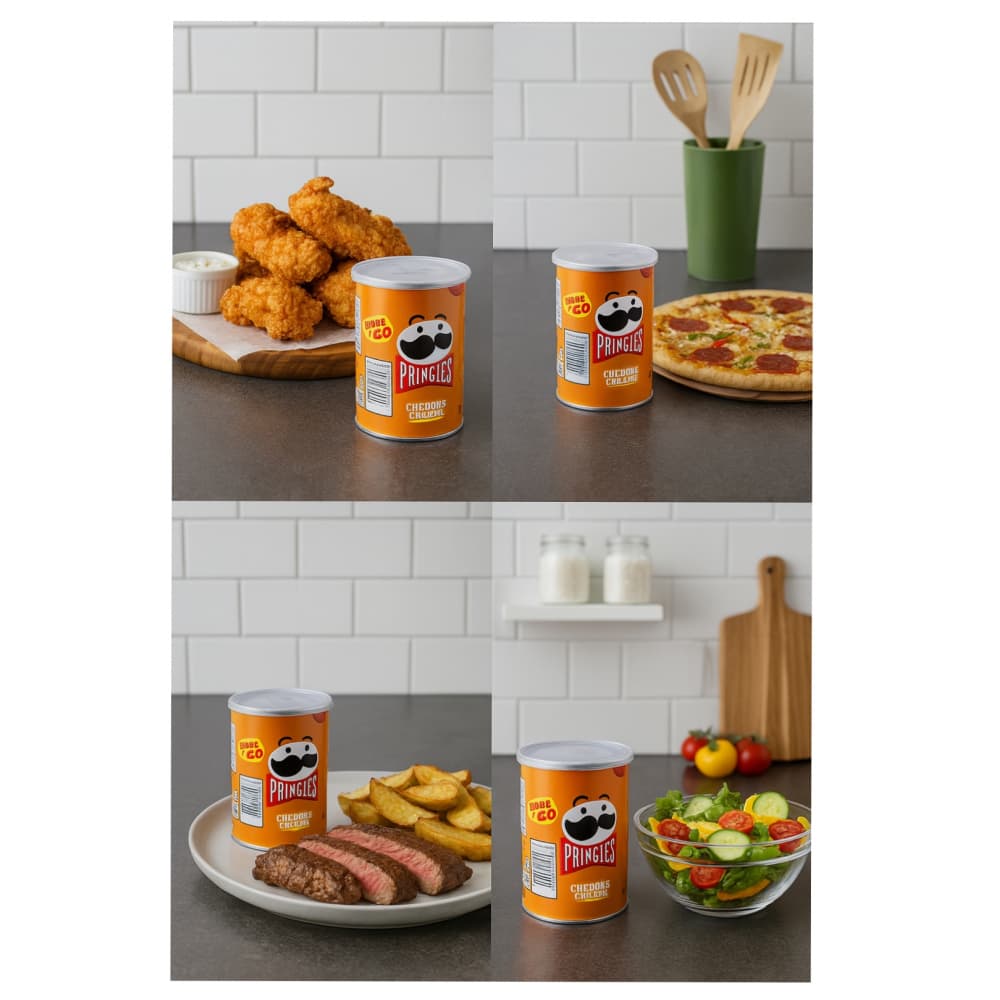 Papas fritas sabor queso cheddar Pringles (40 g / 1.41 oz) - Miniatura 4