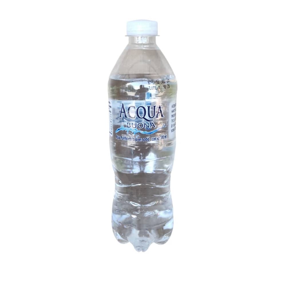Agua purificada baja en sodio Acqua Bouna (500 ml) - Miniatura 4