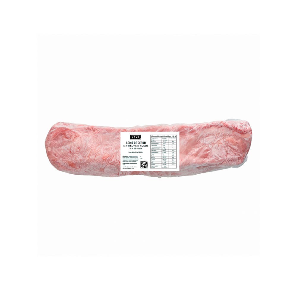Lomo de cerdo sin piel y sin hueso YEYA (2 kg / 4.4 lb) - Miniatura 2