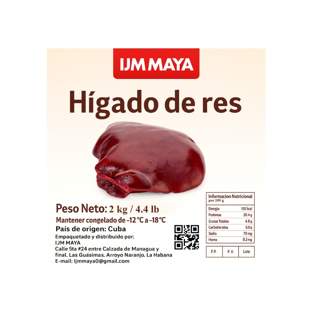 Hígado de res IJM Maya (2 kg / 4.4 lb) - Miniatura 3