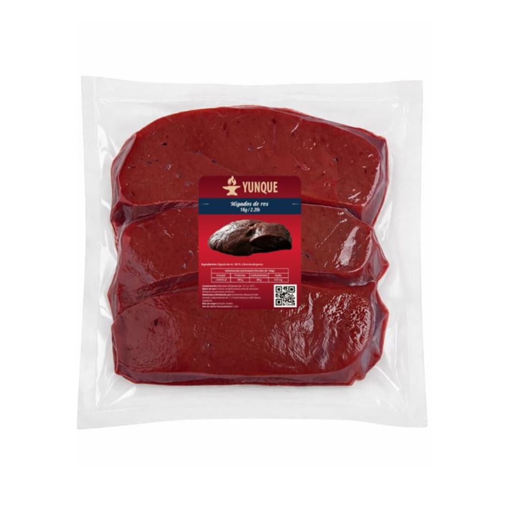 Hígado de res Yunque (1 kg / 2.2 lb) - Miniatura 1