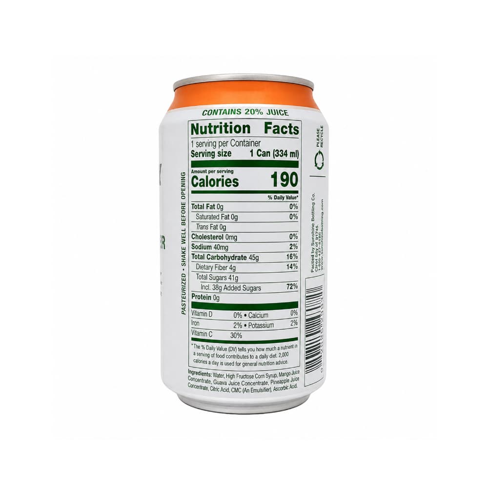 Néctar de mango piña guayaba Sunchy (334 ml / 11.3 fl oz) - Miniatura 7