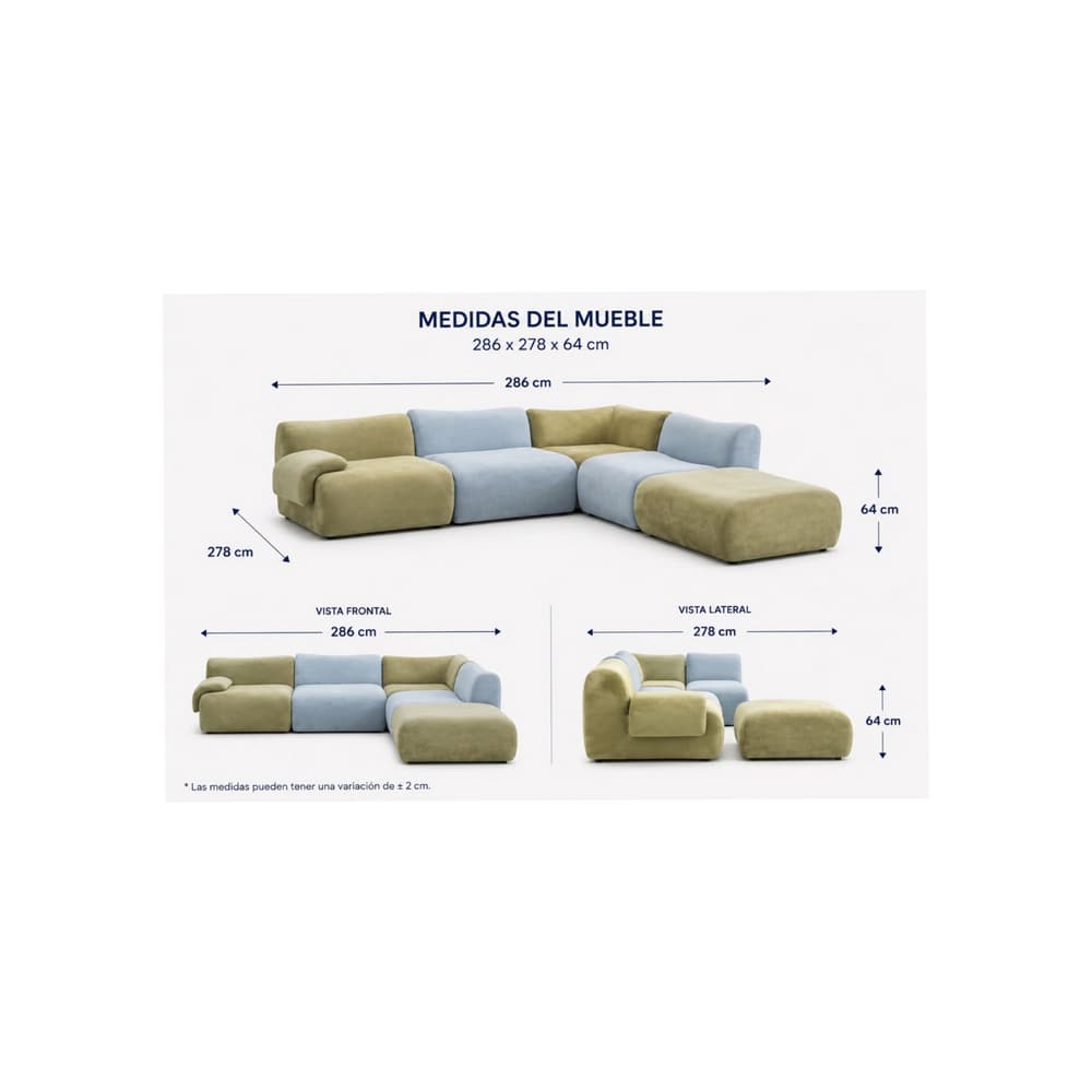 Sofá Modular Premium Elements EL-C007 - Miniatura 2