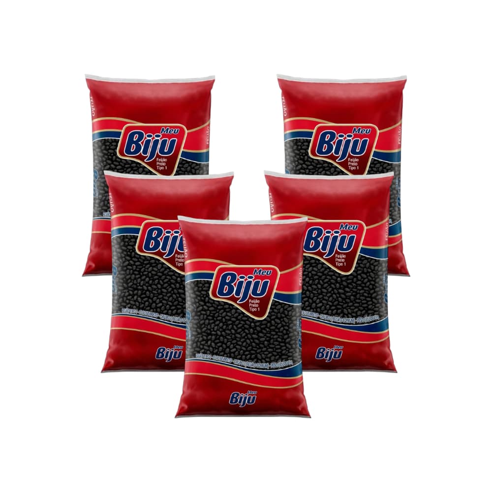 Frijoles negros MEU BIJU (5 x 1 kg / 2.2 lb) - Imagen 1