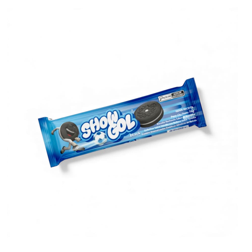 Galletas rellenas con crema sabor vainilla Show Gol (76 g / 2.68 oz) - Imagen 1