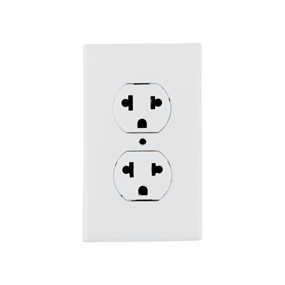 Tomacorriente doble con tapa blanca - 15 A y 125 V - Q7-Lumina - Miniatura 1