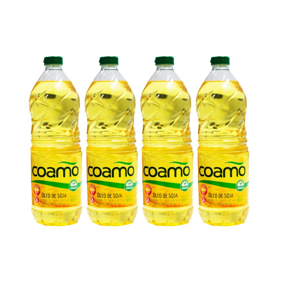 Aceite de soja refinado Coamo (4 x 900 ml) - Imagen 1