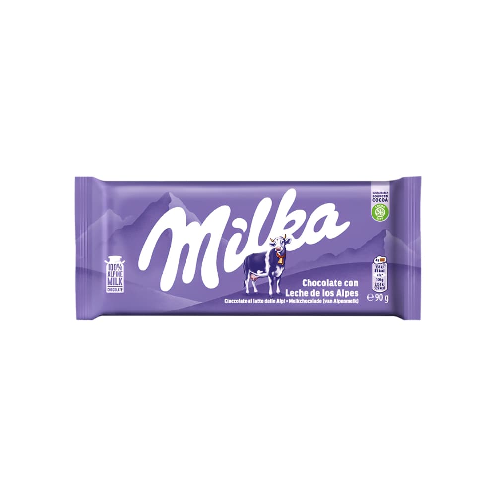 Tableta de chocolate con leche Milka (90 g / 3.17 oz) - Imagen 1