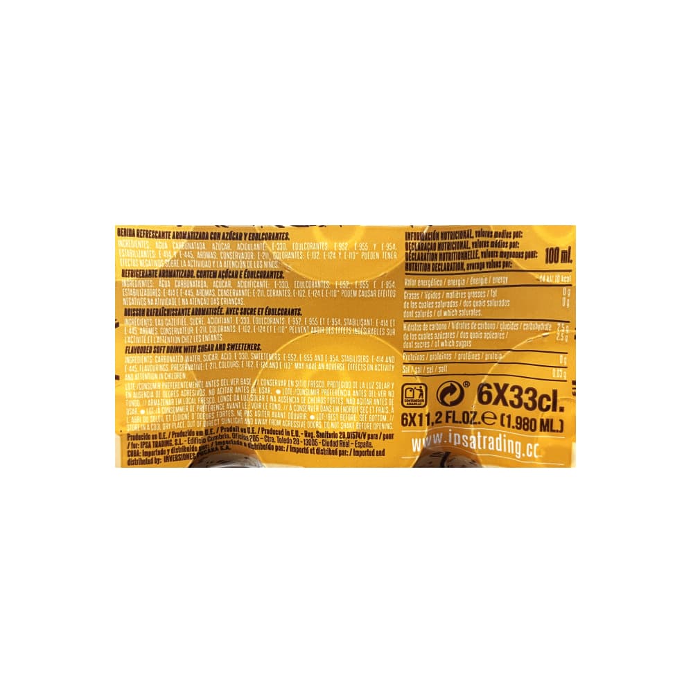 Refresco gaseado de naranja Max Booms Boom (6 x 330 ml) - Miniatura 2