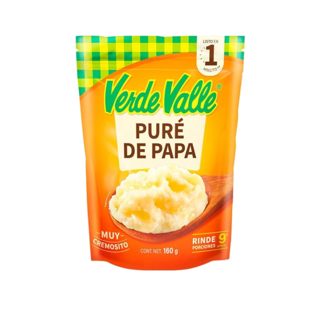 Pure de papá con sabor natural Verde Valle (160 g / 5.64 oz) - Imagen 1