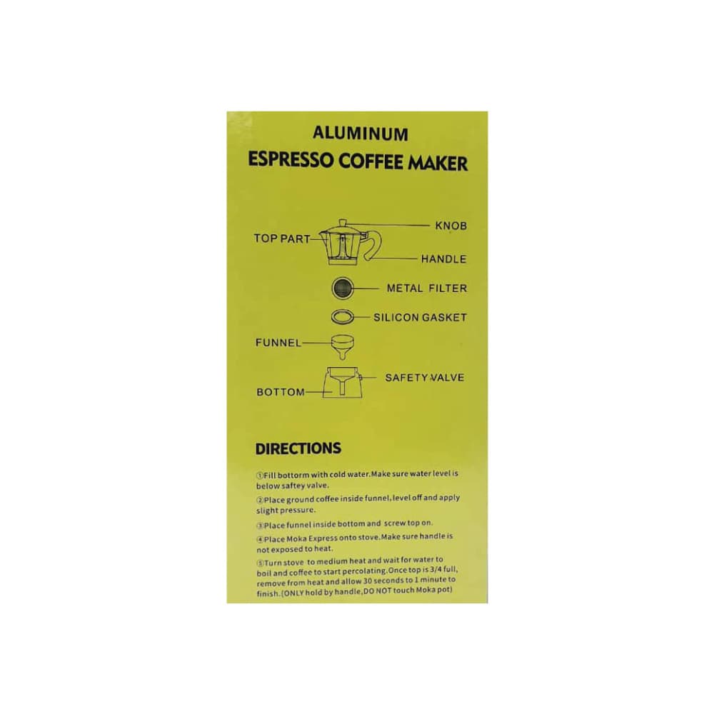 Cafetera clásica de 3 tazas JINGHAN - Miniatura 3