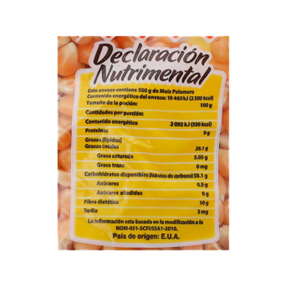 Maiz para palomitas La Merced (500 g / 1.1 lb) - Miniatura 3