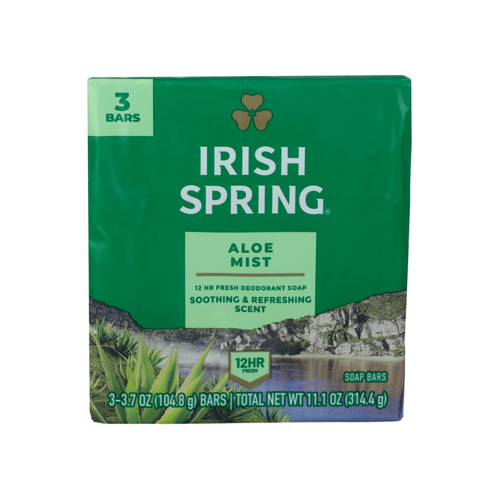 Jabón de baño niebla de aloe Irish Spring (3 x 104.8 g / 3.7 oz) - Imagen 1