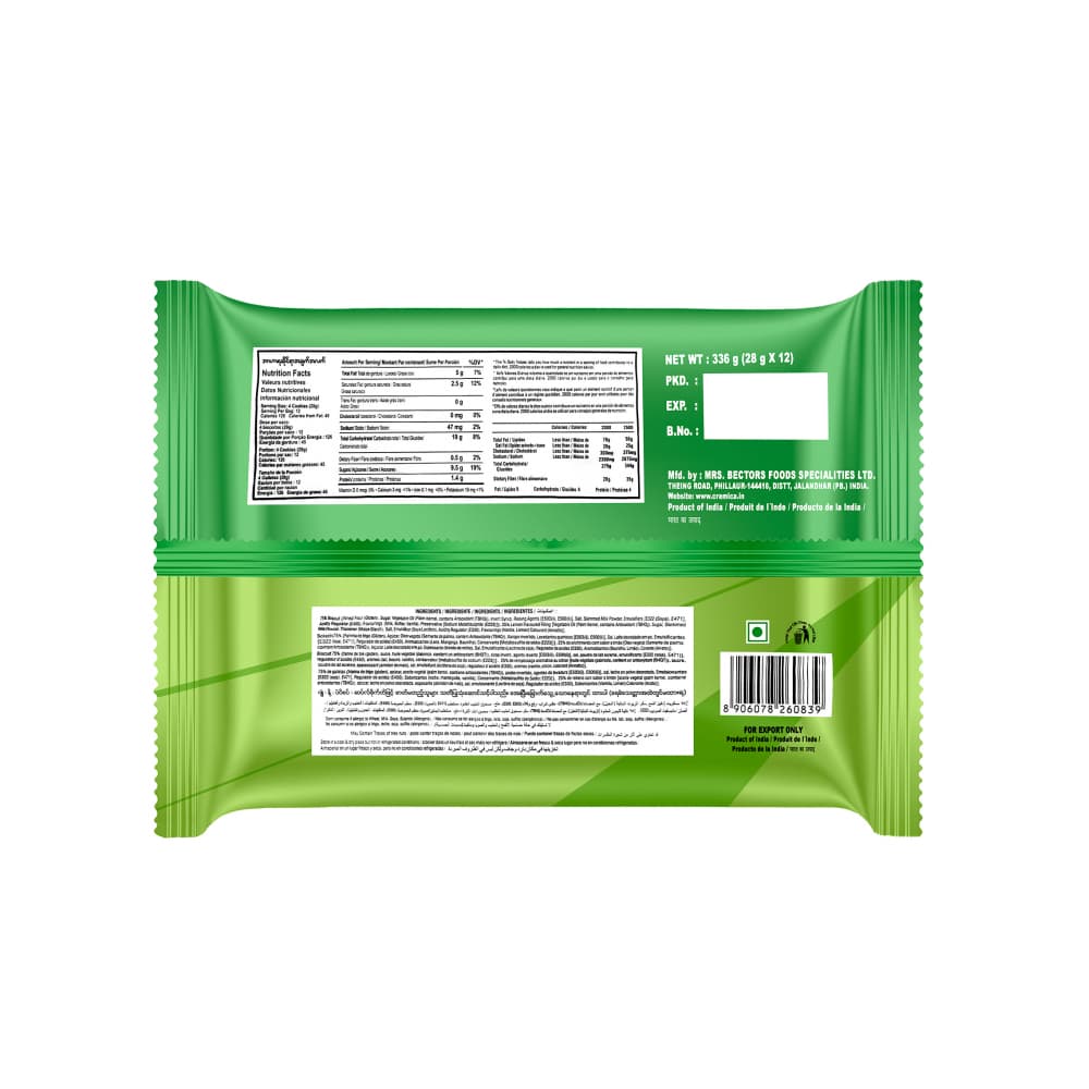 Galletas de vainilla rellenas con crema sabor a limón Trio 4 Mrs. Bector's Cremica (336 g / 11.85 oz) - Miniatura 2