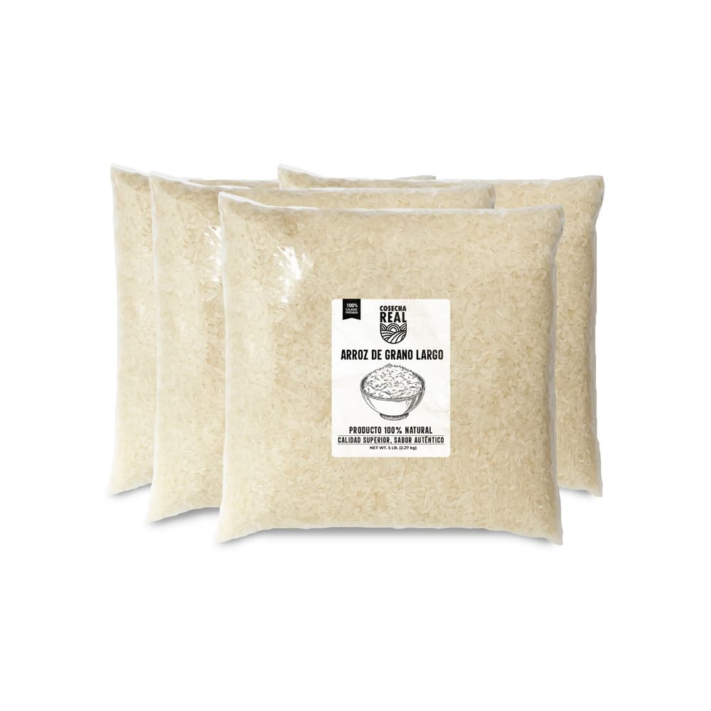 Arroz de grano largo Cosecha Real (4 x 2.27 kg / 5 lb) - Imagen 1