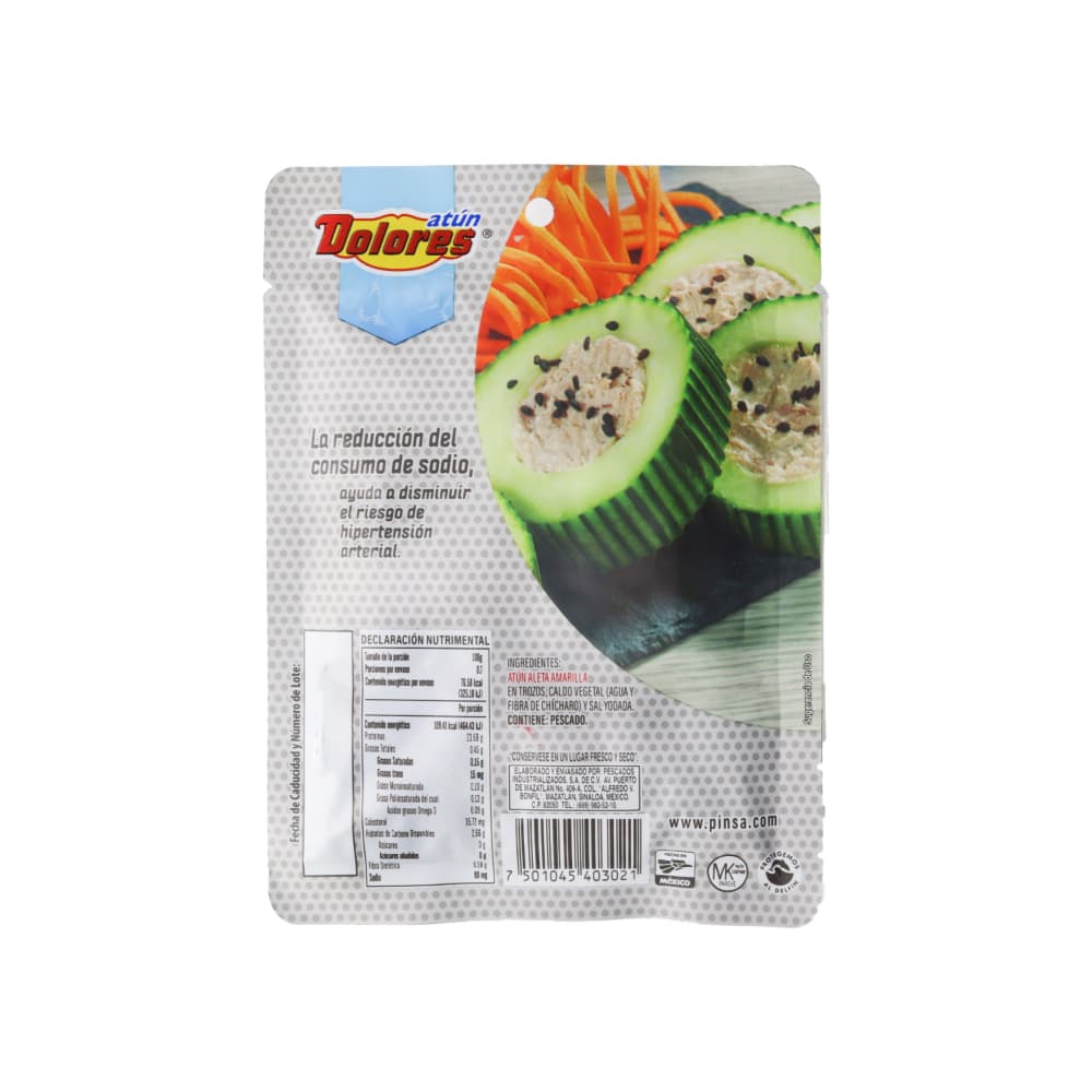Atún aleta amarilla en trozos en agua Dolores (74 g / 2.61 oz) - Miniatura 2