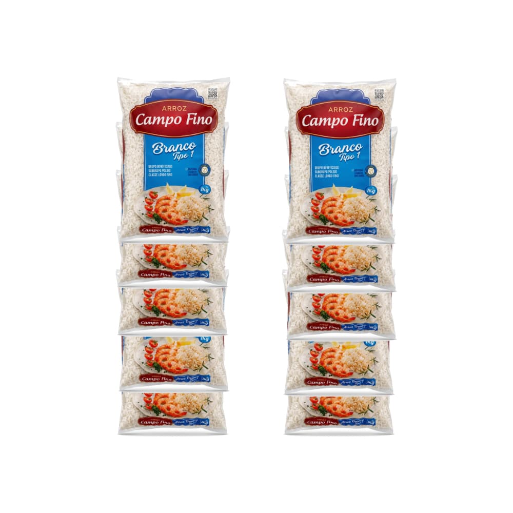 Arroz blanco Campo Fino (10 x 1 kg / 2.2 lb) - Miniatura 1