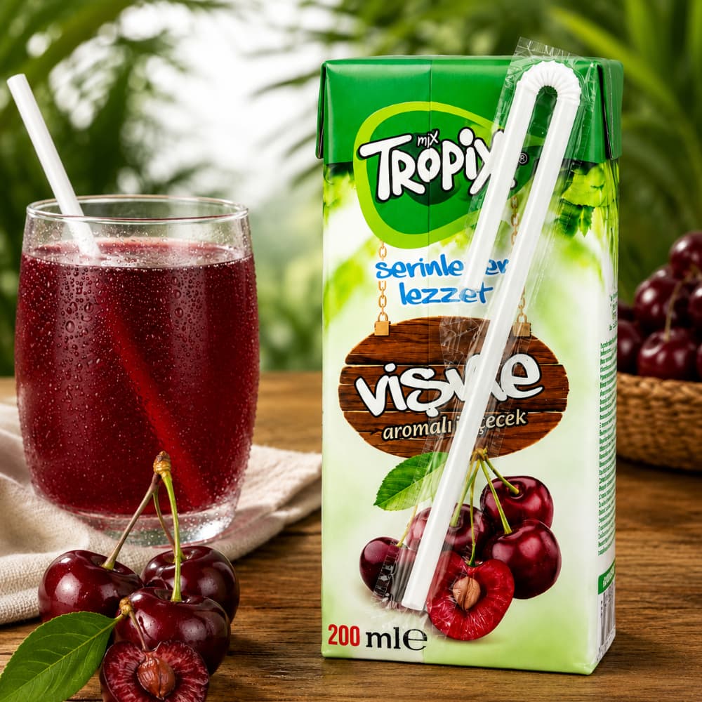 Bebida sabor cereza Tropix (5 x 200 ml) - Miniatura 2