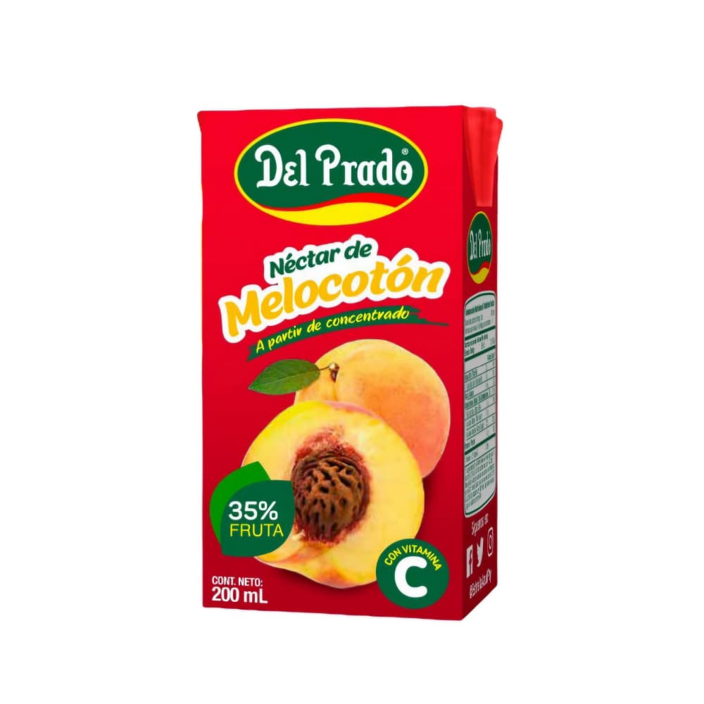 Néctar de melocotón Del Prado (3 x 200 ml) - Miniatura 2