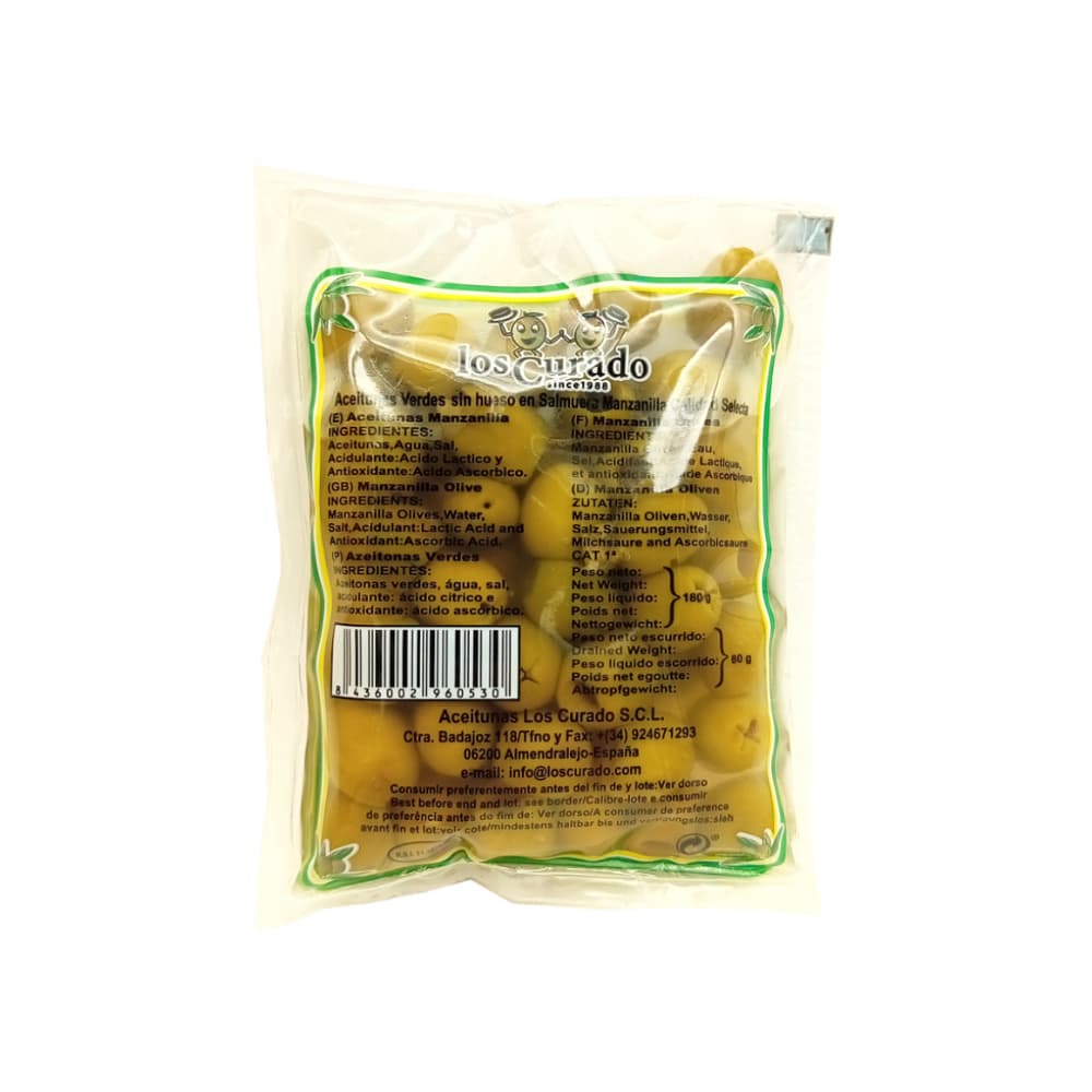 Aceitunas manzanilla sin hueso Los Curado (180 g / 6.34 oz) - Miniatura 2