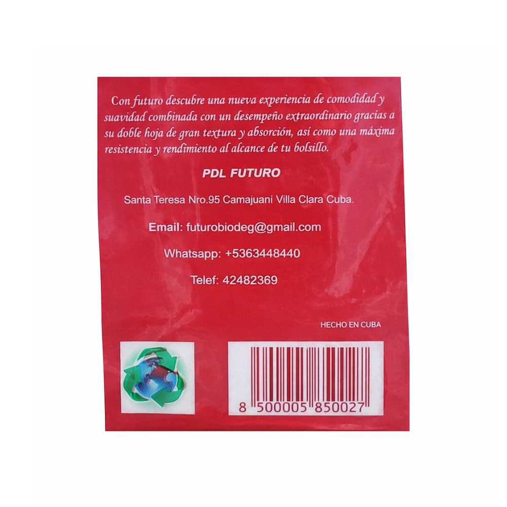 Papel higiénico hojas dobles Futuro (4 U) - Miniatura 3