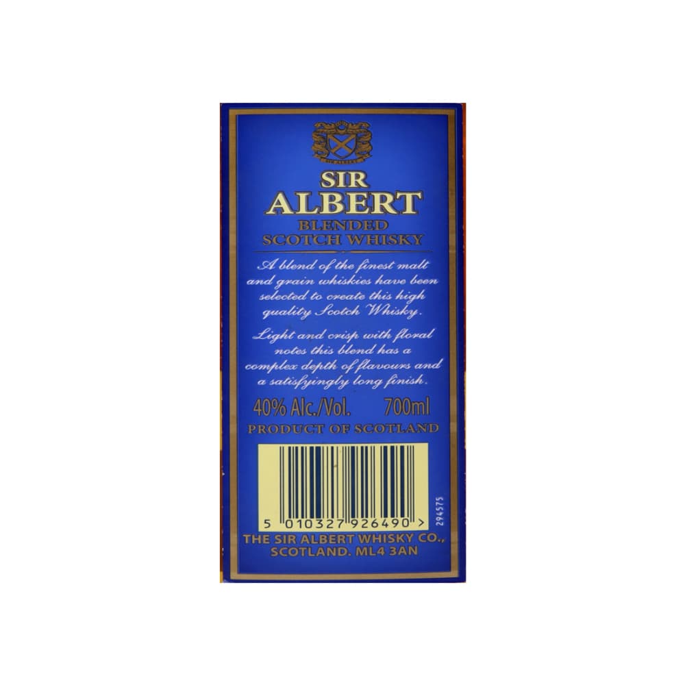 Whisky escocés mezclado Sir Albert (700 ml) - Miniatura 3