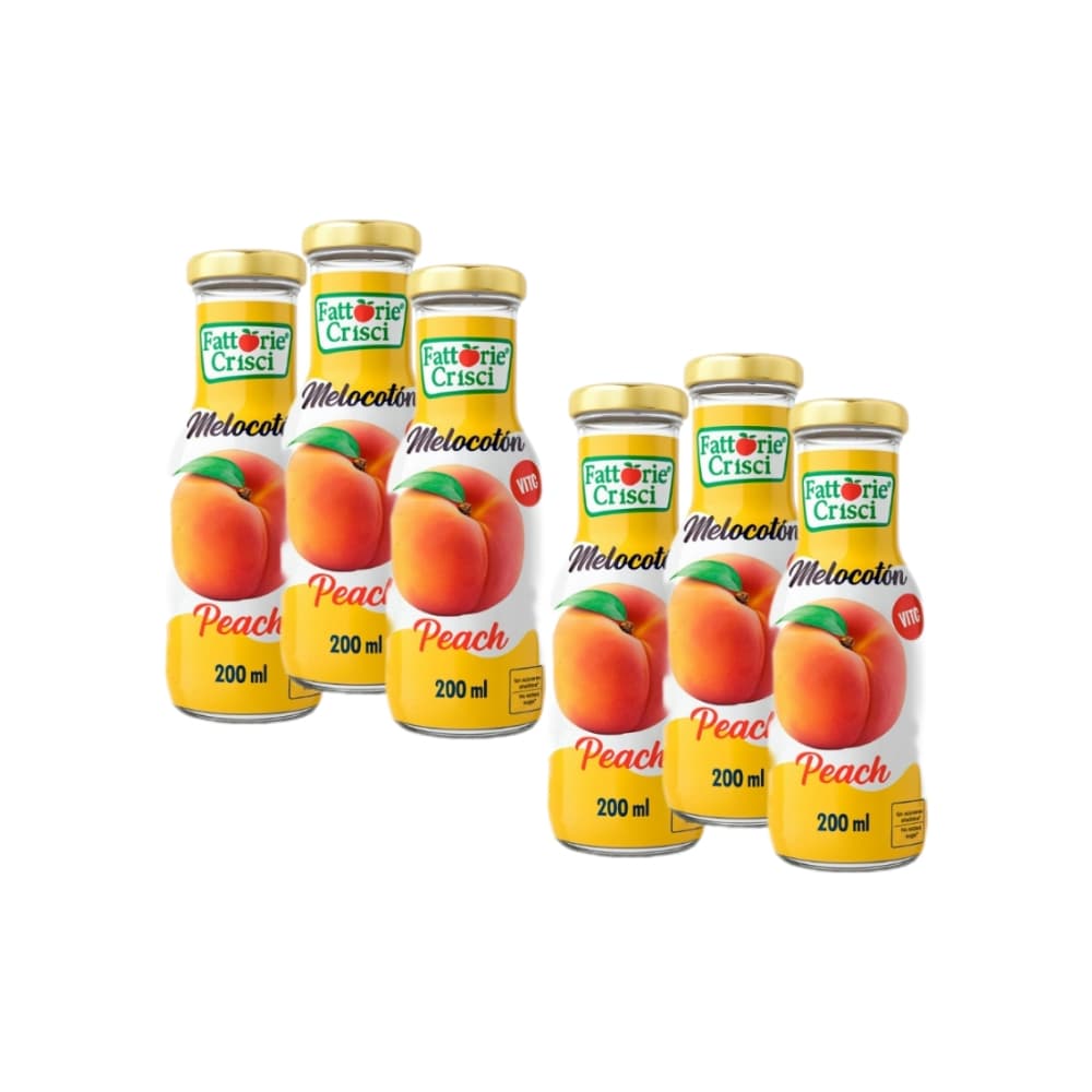 Jugo de melocotón Fattorie Crisci (6 x 200 ml) - Imagen 1