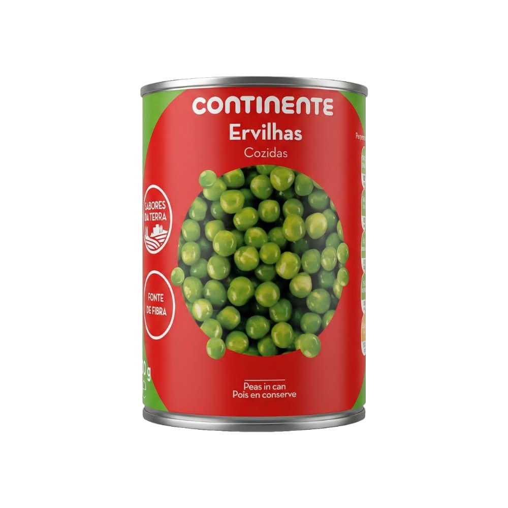 Guisantes hervidos sin gluten Continente (420 g / 14.82 oz) - Miniatura 1