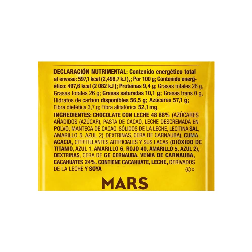 Chocolates con leche confitados con cacahuates M&M's (120 g / 4.23 oz) - Miniatura 4