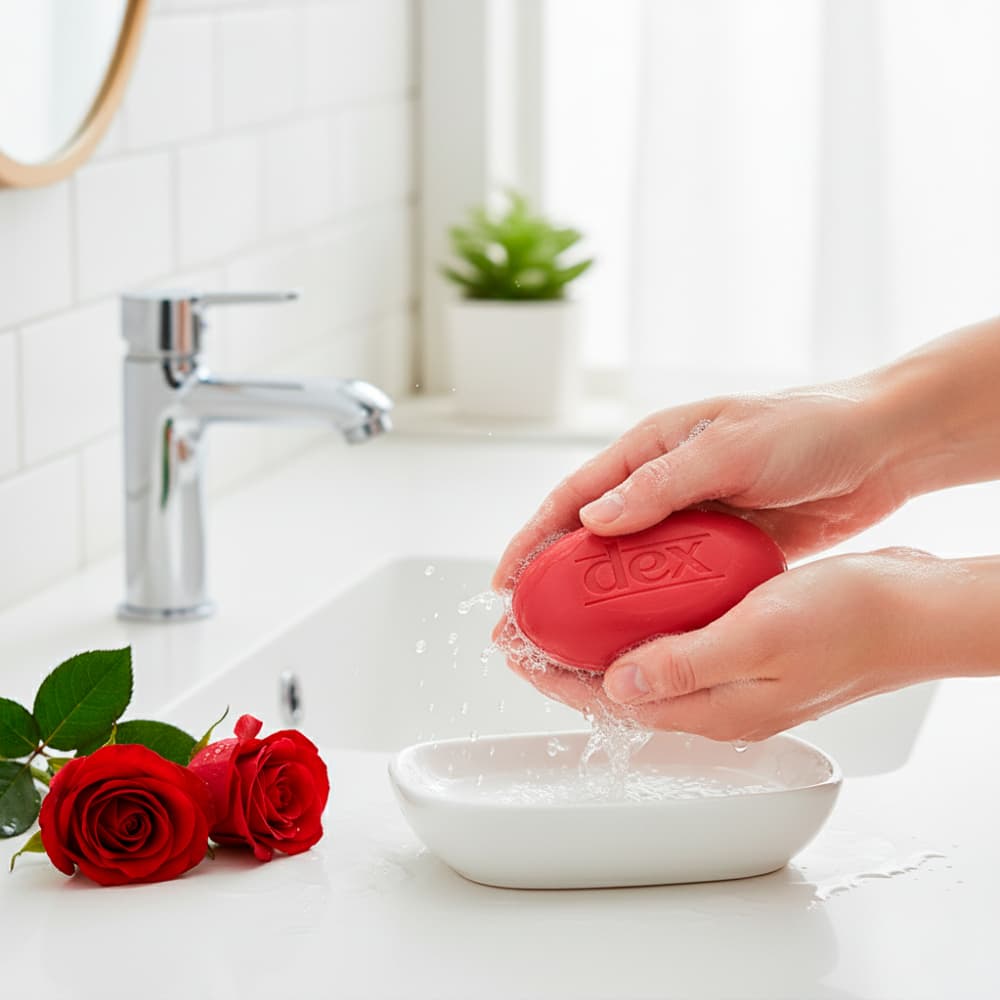 Jabón de tocador aroma a rosas rojas Dex (125 g / 4.40 oz) - Miniatura 4