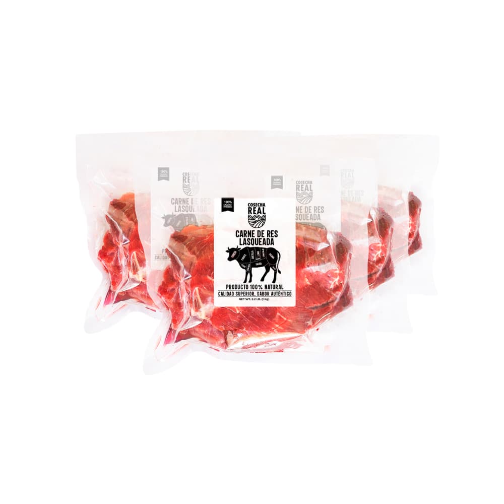 Carne de res lasqueada Cosecha Real (4 x 1 kg / 2.2 lb) - Miniatura 1