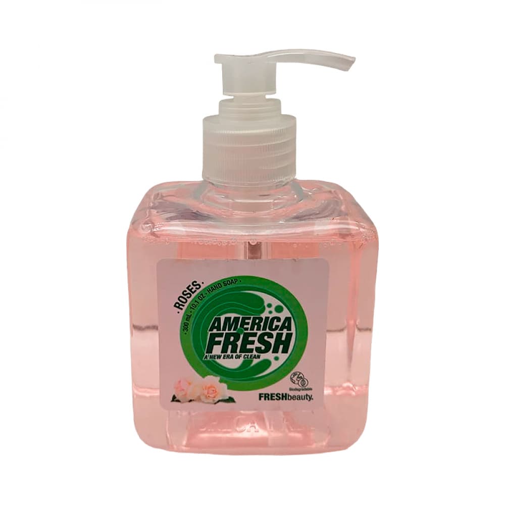 Jabón líquido de rosas para manos America Fresh (300 ml / 10.10 oz) - Imagen 1