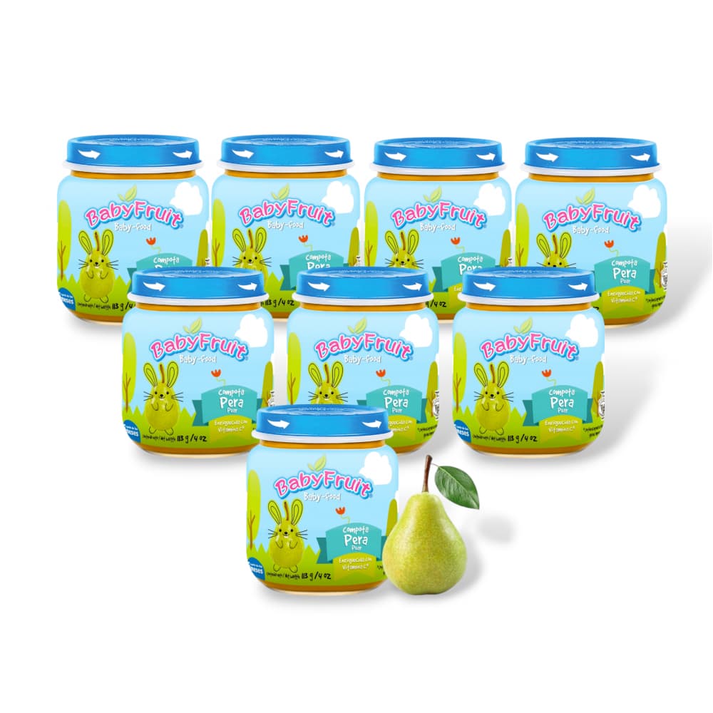 Compota de pera Baby Fruit (8 x 113 g /4 oz) - Imagen 1