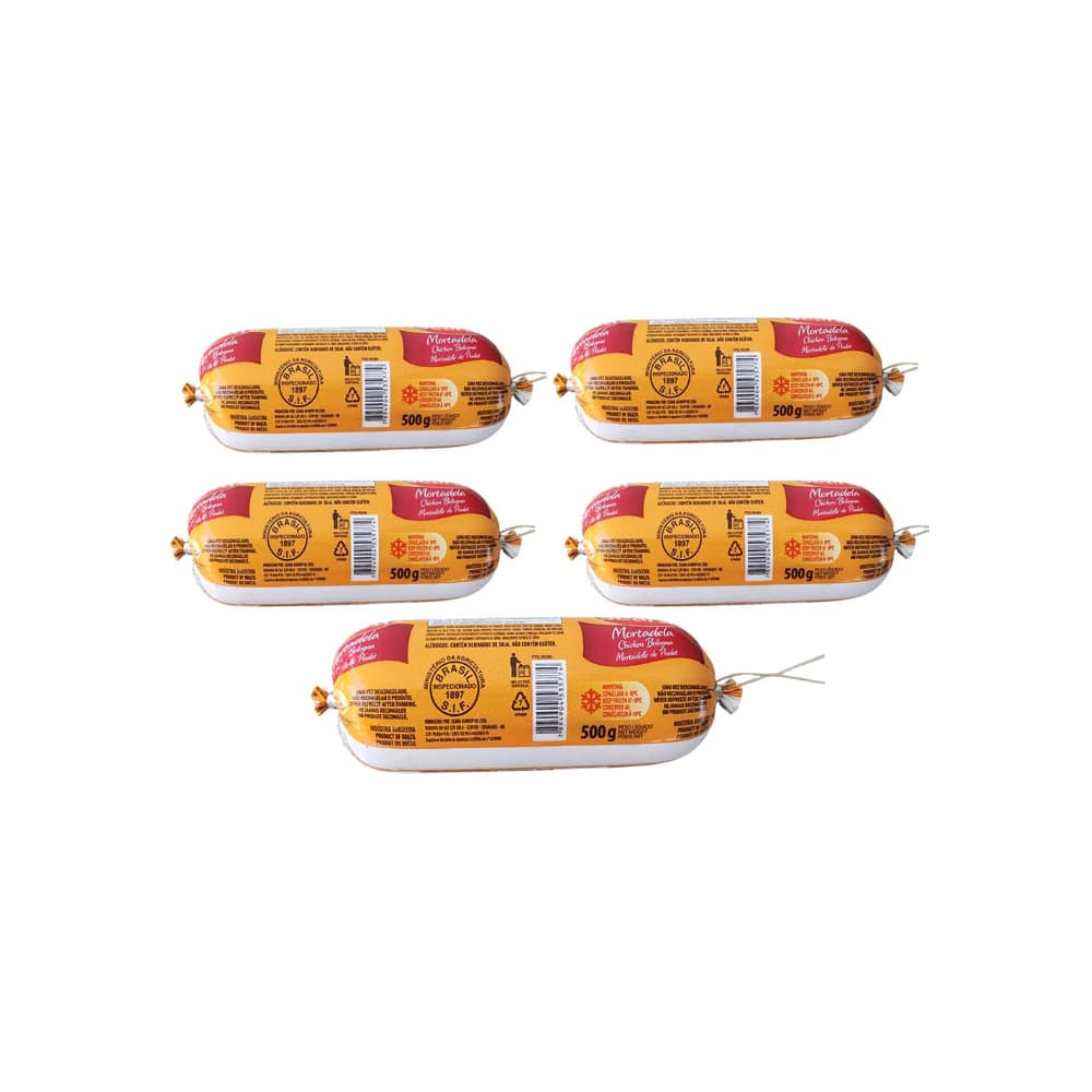 Mortadela de pollo Seara (5 x 500 g / 1.1l lb) - Imagen 1