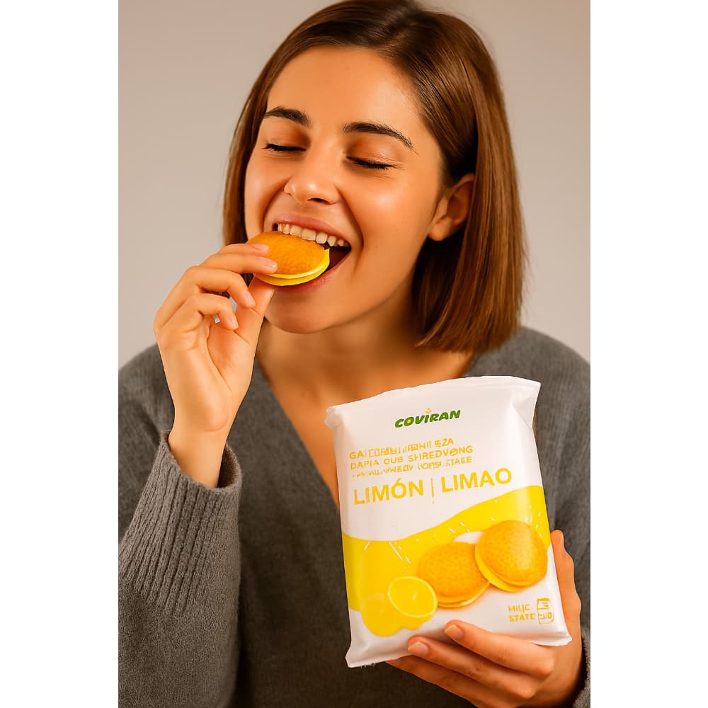 Galletas rellenas limón Coviran (150 g / 5.28 oz) - Miniatura 4