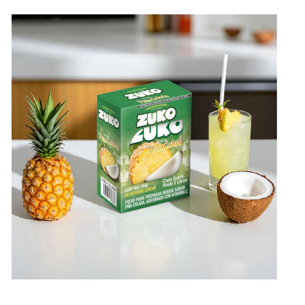Refresco instantáneo sabor piña colada Zuko (104 g / 3.67 oz) - Miniatura 2