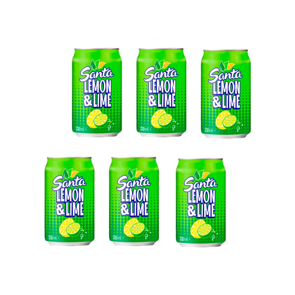 Refresco gaseado de limón y lima Santa (6 x 330 ml) - Miniatura 1