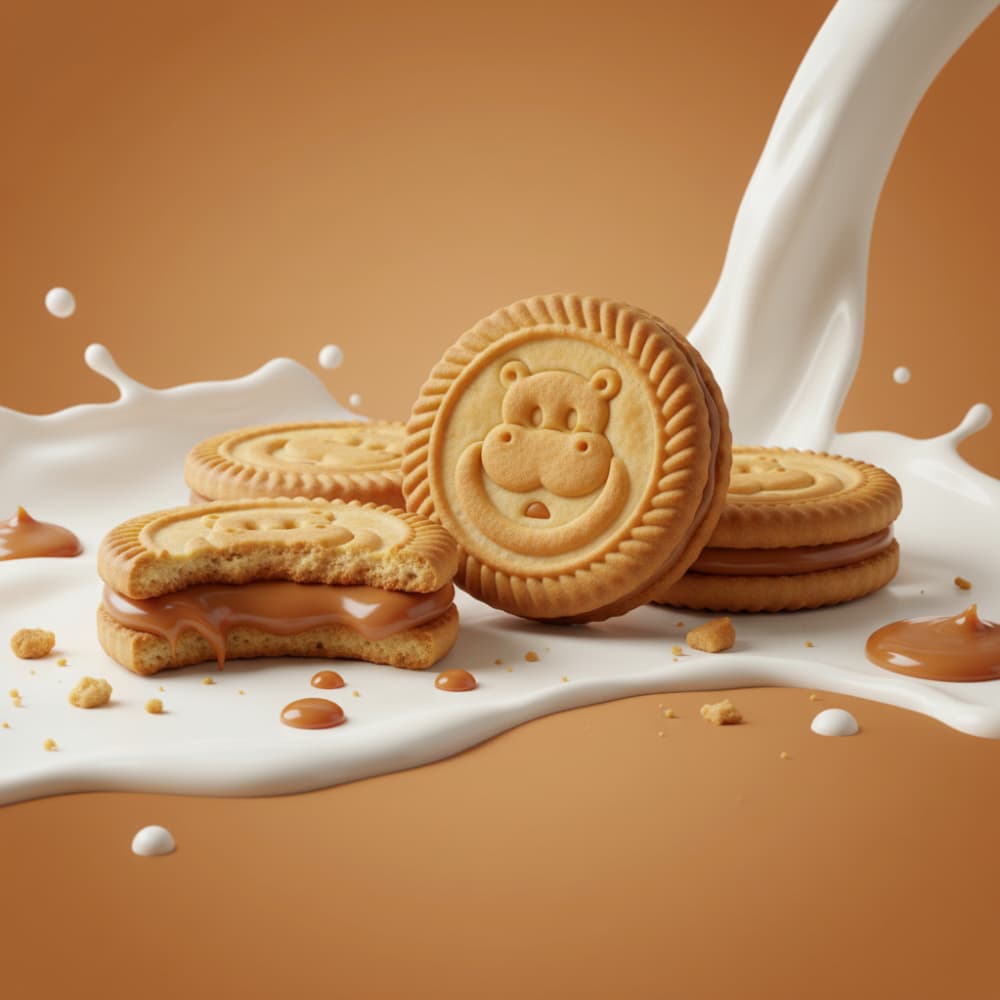 Galletas rellenas sabor dulce de leche Hipopó (4 x 80 g / 2.82 oz) - Miniatura 3