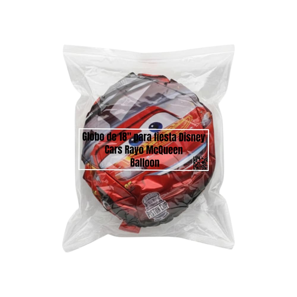 Globo de 18" para fiesta Disney Cars Rayo McQueen Balloon - Miniatura 3
