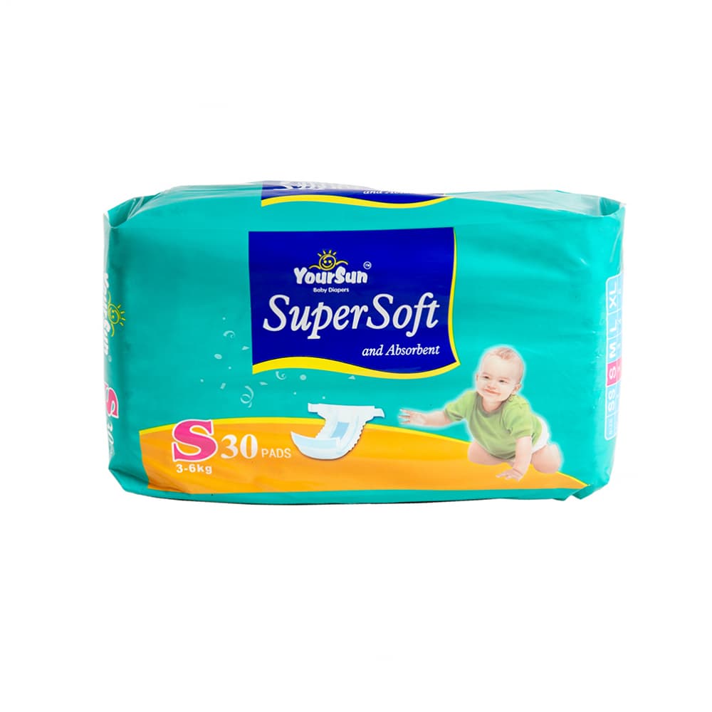 Pañales desechables para bebé de 3 - 6 kg talla S YourSun (30 U) - Miniatura 3