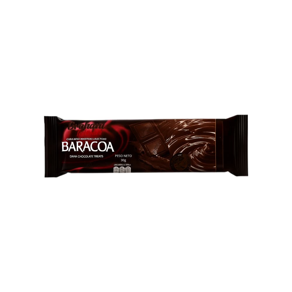Tableta de chocolate negro Baracoa (30 g / 1.06 oz) - Imagen 1