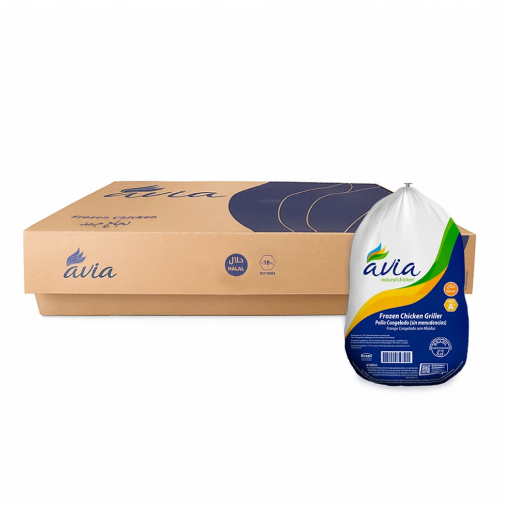 Caja de pollo entero congelado sin menudos Avia (13 kg / 28.6 lb) - Miniatura 4