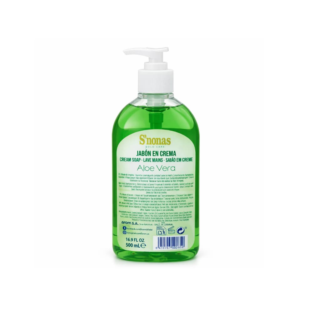 Jabón dosificador áloe vera S'nonas (500 ml) - Miniatura 2